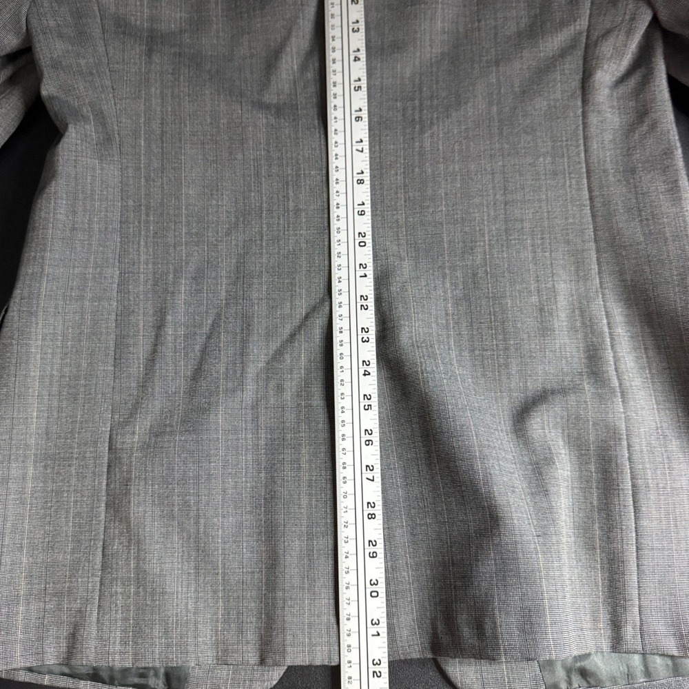 Palm Beach Suit Mens 40R 31x30 Grey Pinstripe Vintage 2-Piece Wool Blend USA - Picture 9 of 13